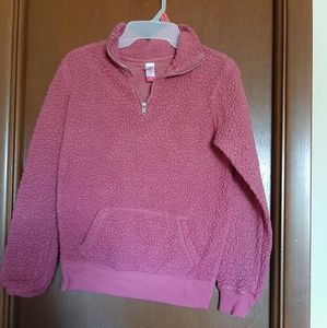 Quarter Zip Pink Sweater